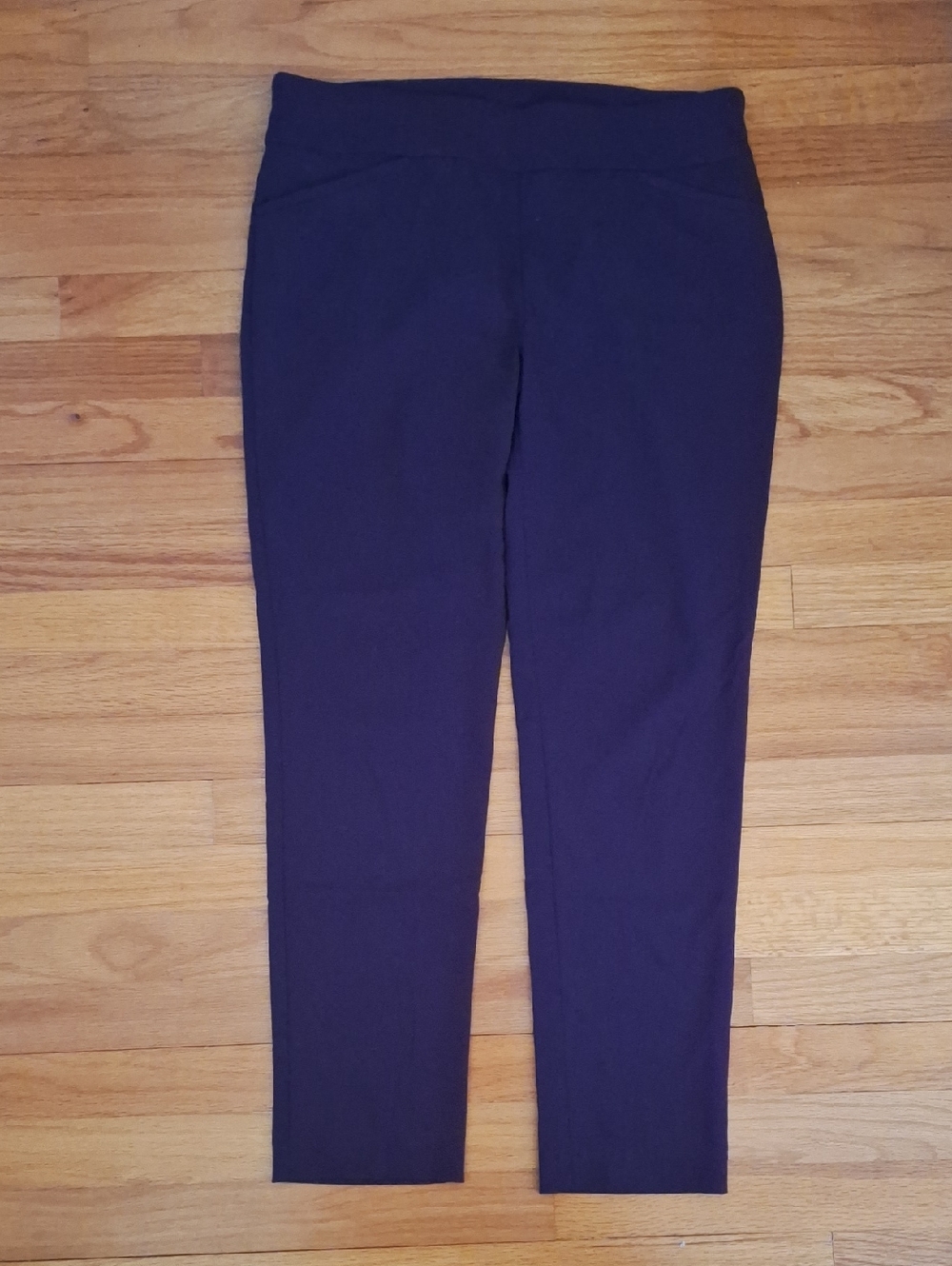 Chico's Ponte Pull On Stretch Skinny Pants Slimming Pants Women M Medium